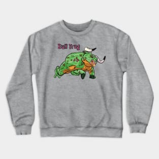 Punimals - Bull Frog (Text) Crewneck Sweatshirt